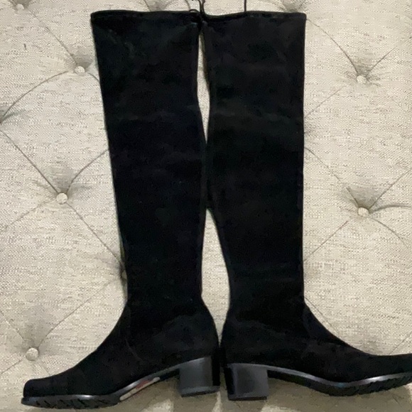 Stuart Weitzman Suede Over-the-Knee Women's Boots - Picture 3 of 4